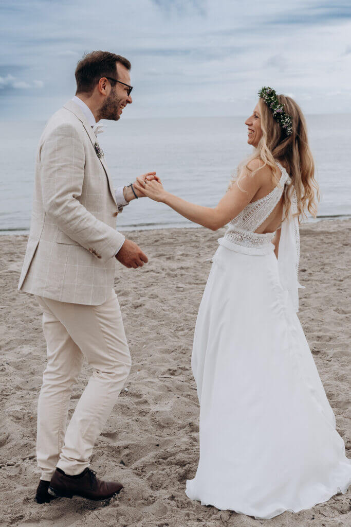 Timmendorfer Strand Sarah und Jens am Strand